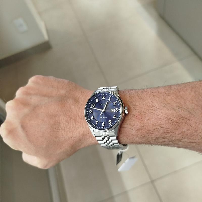 Relógio Orient Solartech Masculino Azul MBSS1518 D2SX - Relógio